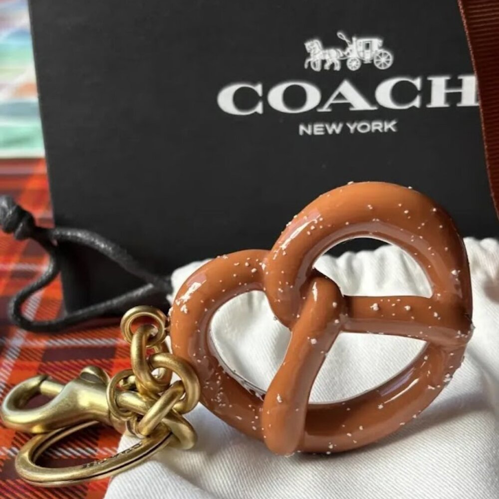 Coach Small Pretzel Bag Charm CY398